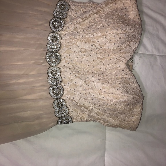 Long Cream Colored Dress - Picture 2 of 4